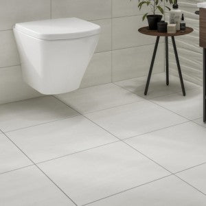 White Bathroom Floor Tiles