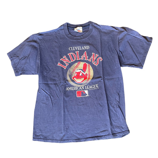 Vintage 1995 Cleveland Indians American League Champion Shirt