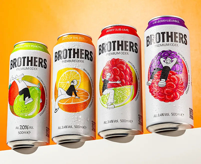 Brithers range of fruit ciders