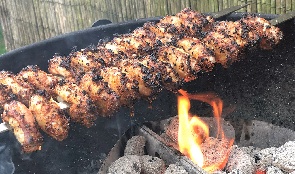 Chicken Wings on a BBQ