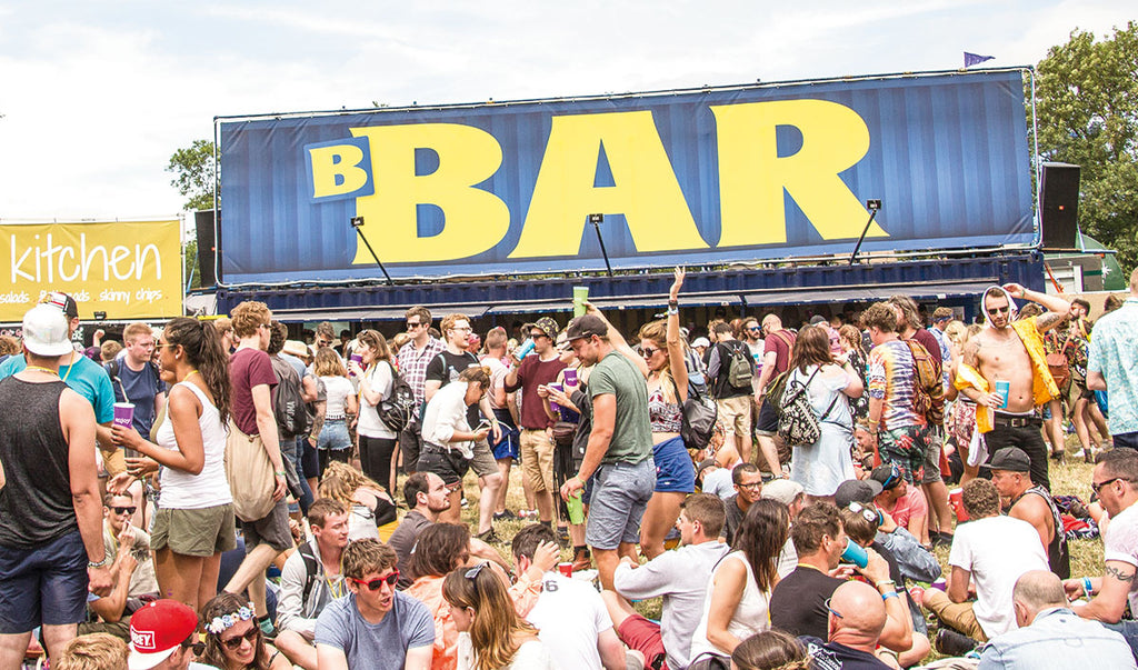 The famous Brothers B-Bar at the West Holts stage Glastonbury Festival