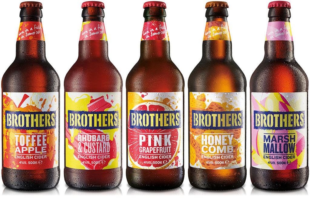 Brothers cider range of fruit ciders