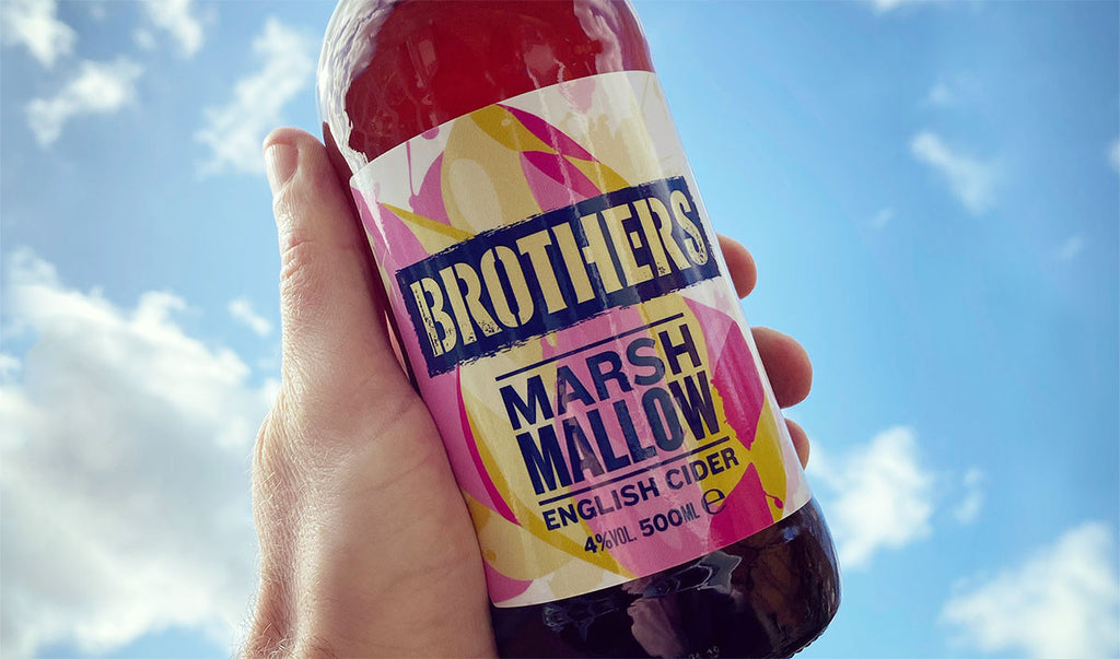 Brothers Marshmallow cider on a sunny day