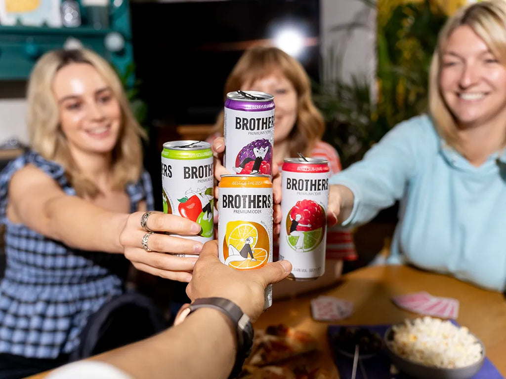 Enjoy Brothers cider 330mll cans with friends
