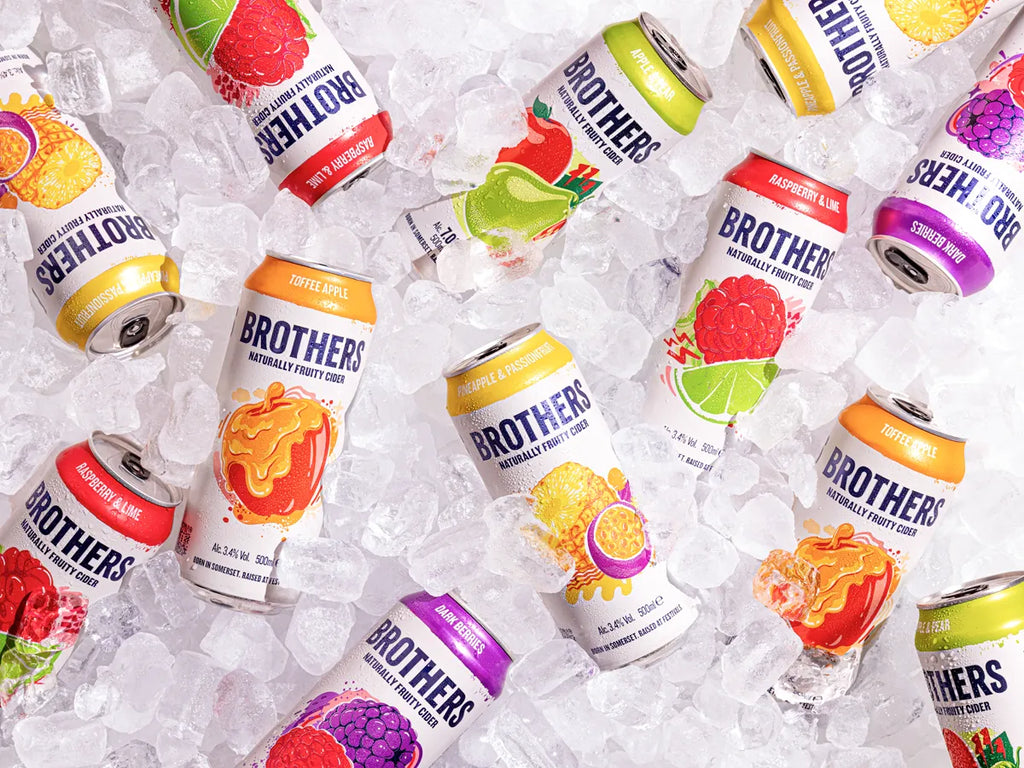 Brothers CIder chilled on ice