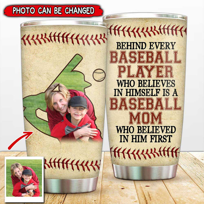 Upload Photo Baseball Son & Mom Behind Every Baseball Player Sport Fam ...