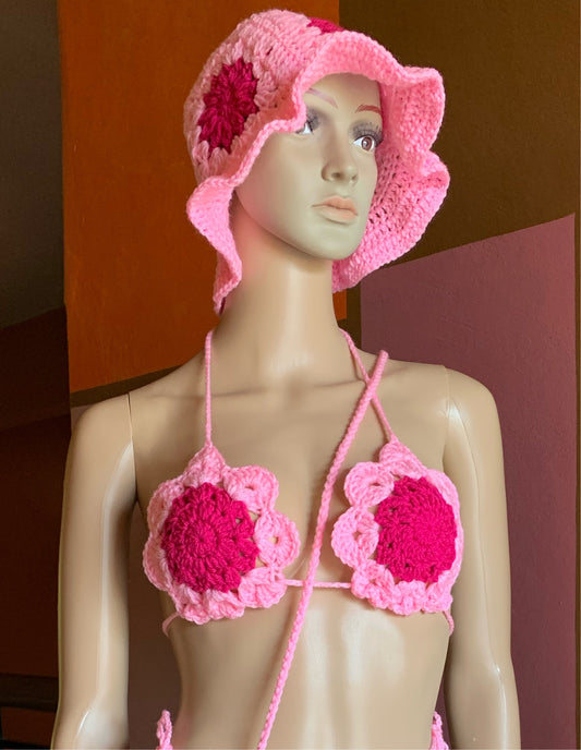 Flower Power Crochet Bralette