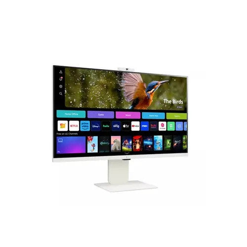 LG 32" (16:9) UHD IPS, HDMI(2), USB-C(3), 65W, TILT, SPKR, WEBOS, BT, WIFI, REMOTE, CAM, 3