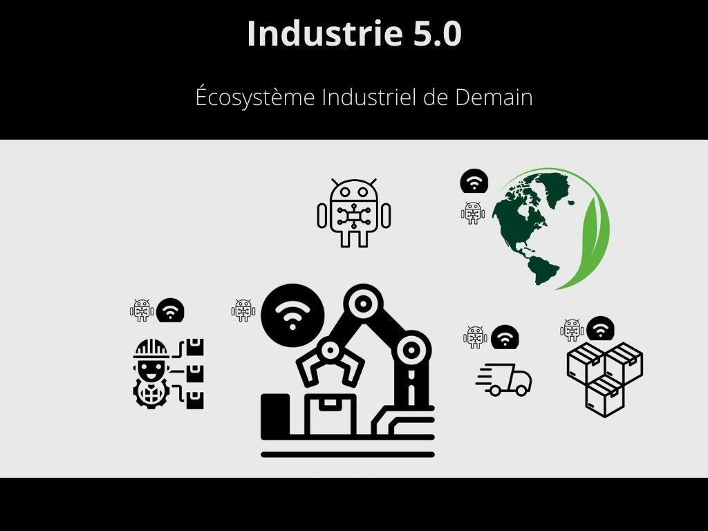 Illustration de l'industrie 5.0