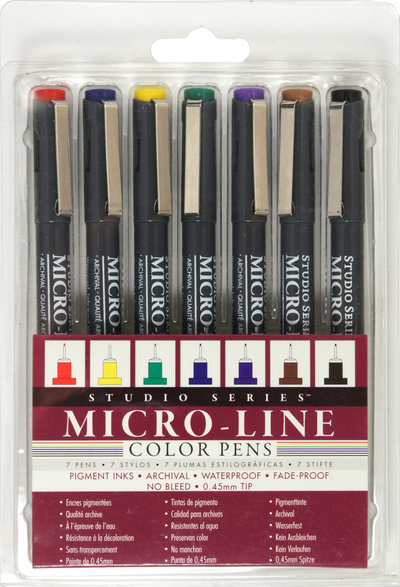 Crafter's Closet Artist Illustration Micro-Line Black Pen Set