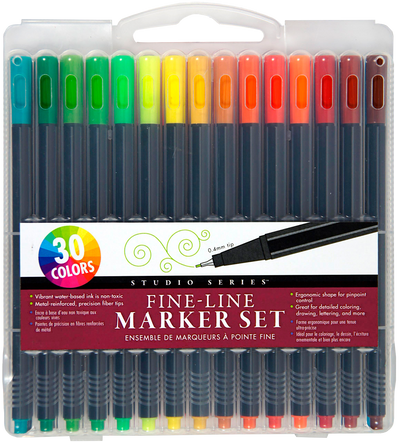 Buy Color Therapy™ Fine Tip Adult Coloring Markers (Set of 16) at S&S  Worldwide