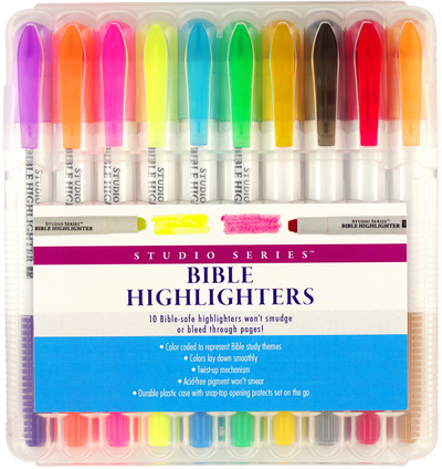 Dual-Tip Bible Highlighters, 1 Each of 6 Colors, Mardel