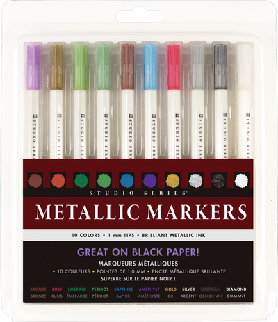 PETER PAUPER PRESS Studio Series Micro-Line Pigment Ink Pen Set (Set of 6)