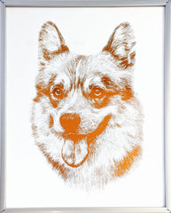 readymade animal portrait cute handmade art artwork artist dog cat corgi