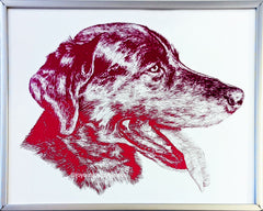 custom pet portrait cute handmade art artwork artist dog personalized