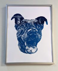 custom pet portrait handmade drawing art artwork personalized print dog