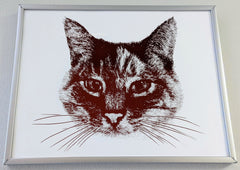 cat custom portrait cute handmade drawing personalized art artwork artist