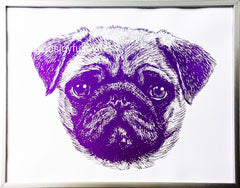 readymade animal portrait cute handmade art artwork artist dog cat pug