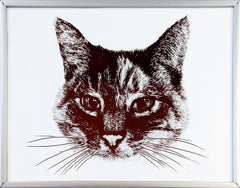 custom pet portrait handmade personalized cute drawing cat