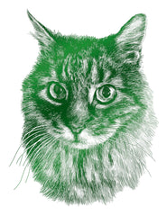 Custom pet portrait dog cat artwork drawing print personalized