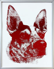 custom pet portrait handmade personalized cute drawing dog