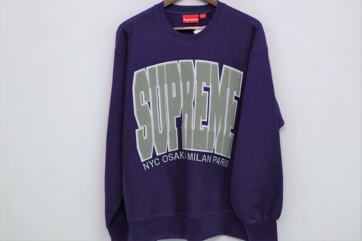 Supreme Cities Arc Crewneck Purple