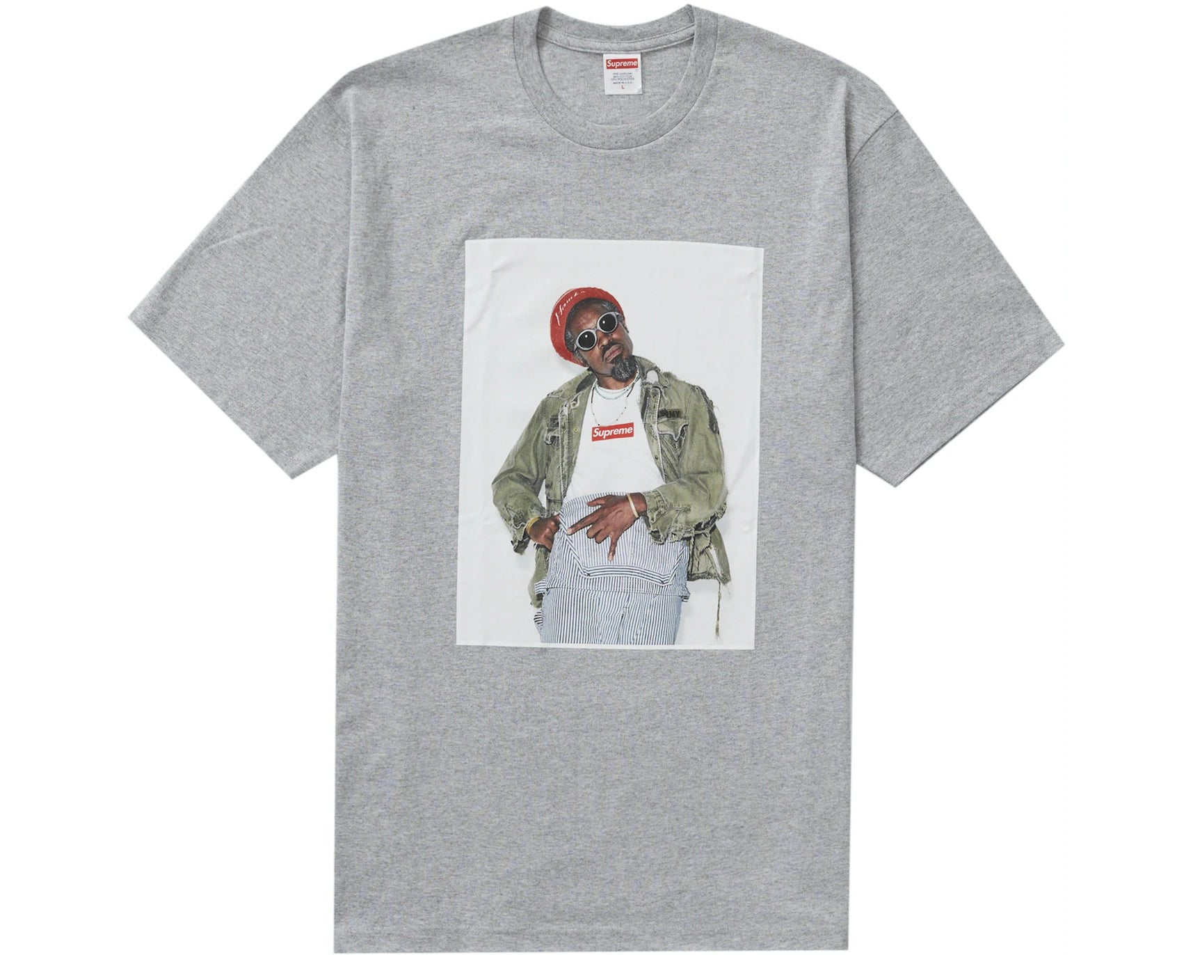 Supreme Crown Tee Heather Grey/Green