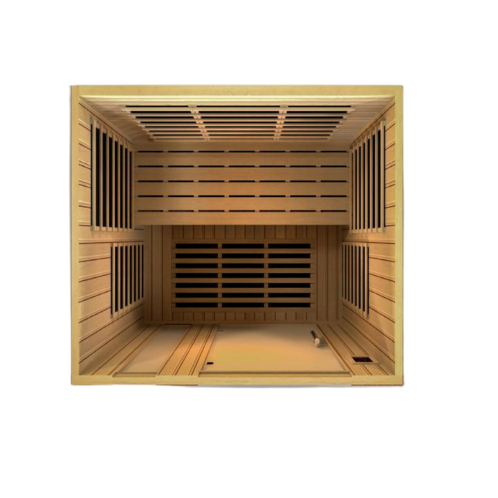 Golden Designs Dynamic "Lugano Edition" 3-Person Low EMF Far Infrared Sauna, DYN-6336-01 - Steamsupplyshop
