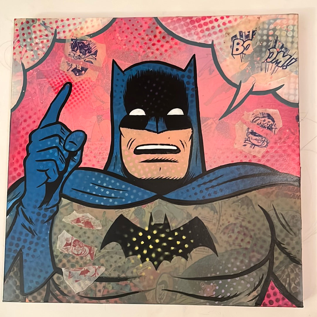 Vintage Batman #6 original painting by Dr. Smash 12x12 – XENOPOP