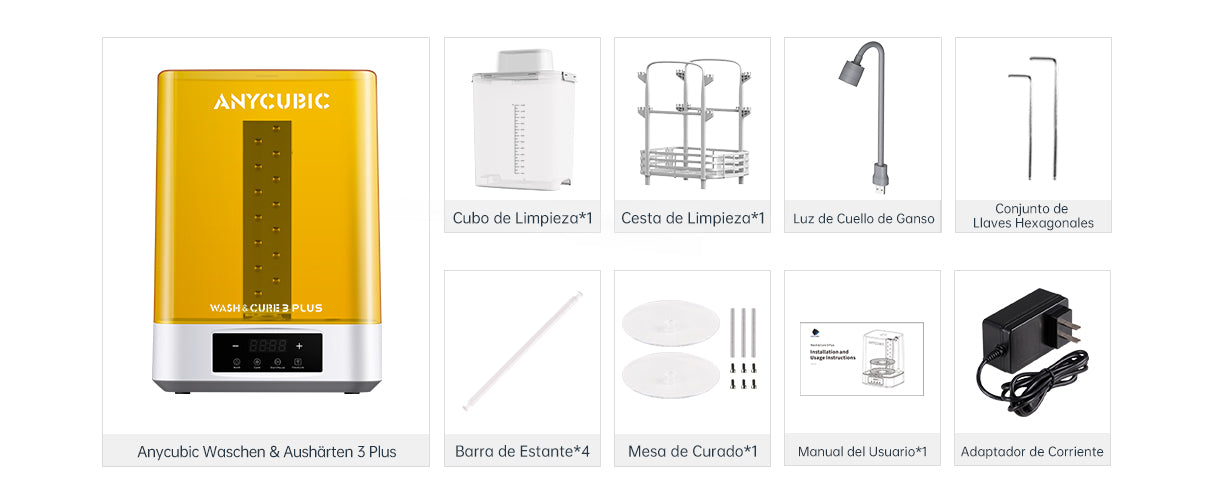 Anycubic Wash & Cure 3 Plus - In The Box