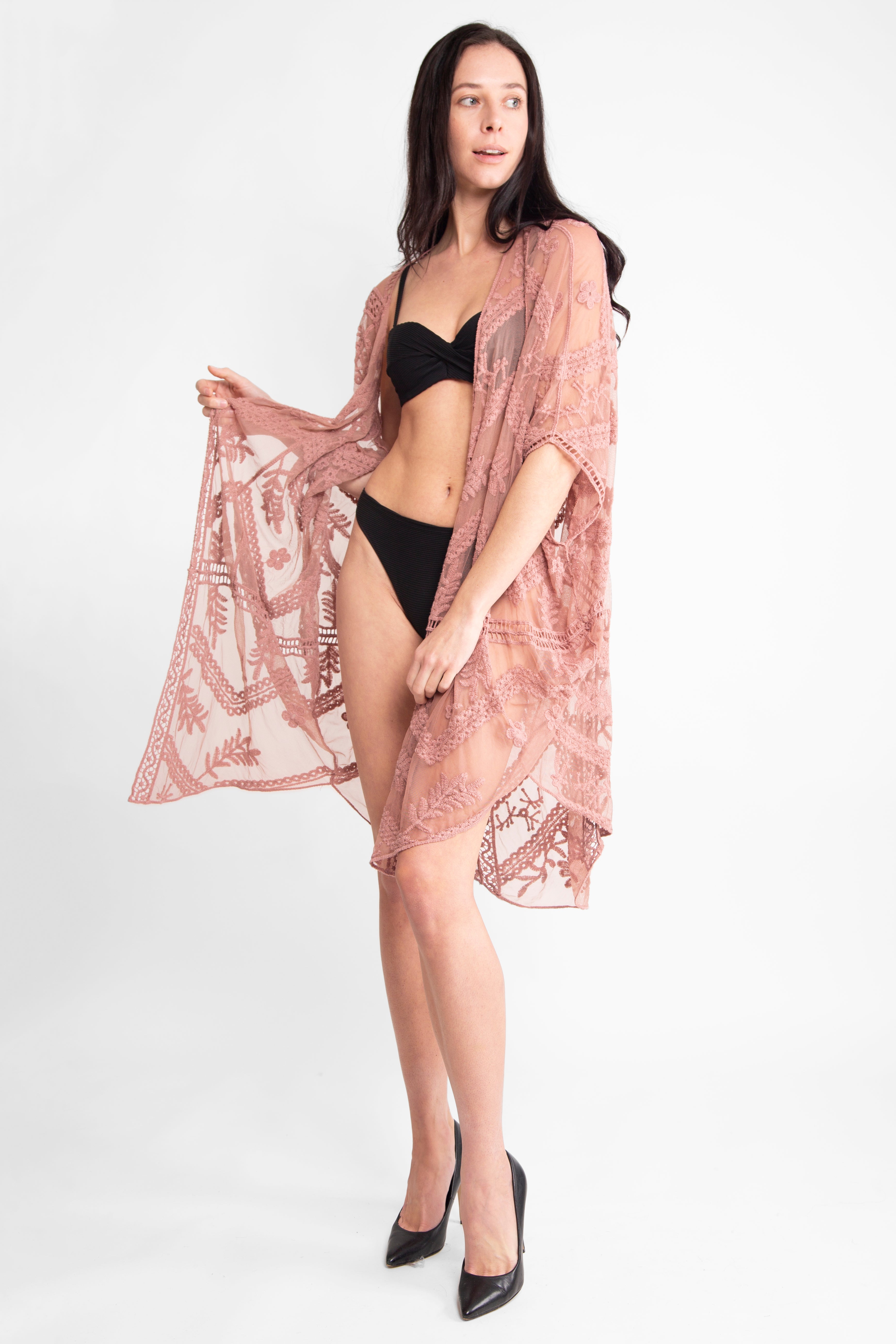 70050  Lace Kimono