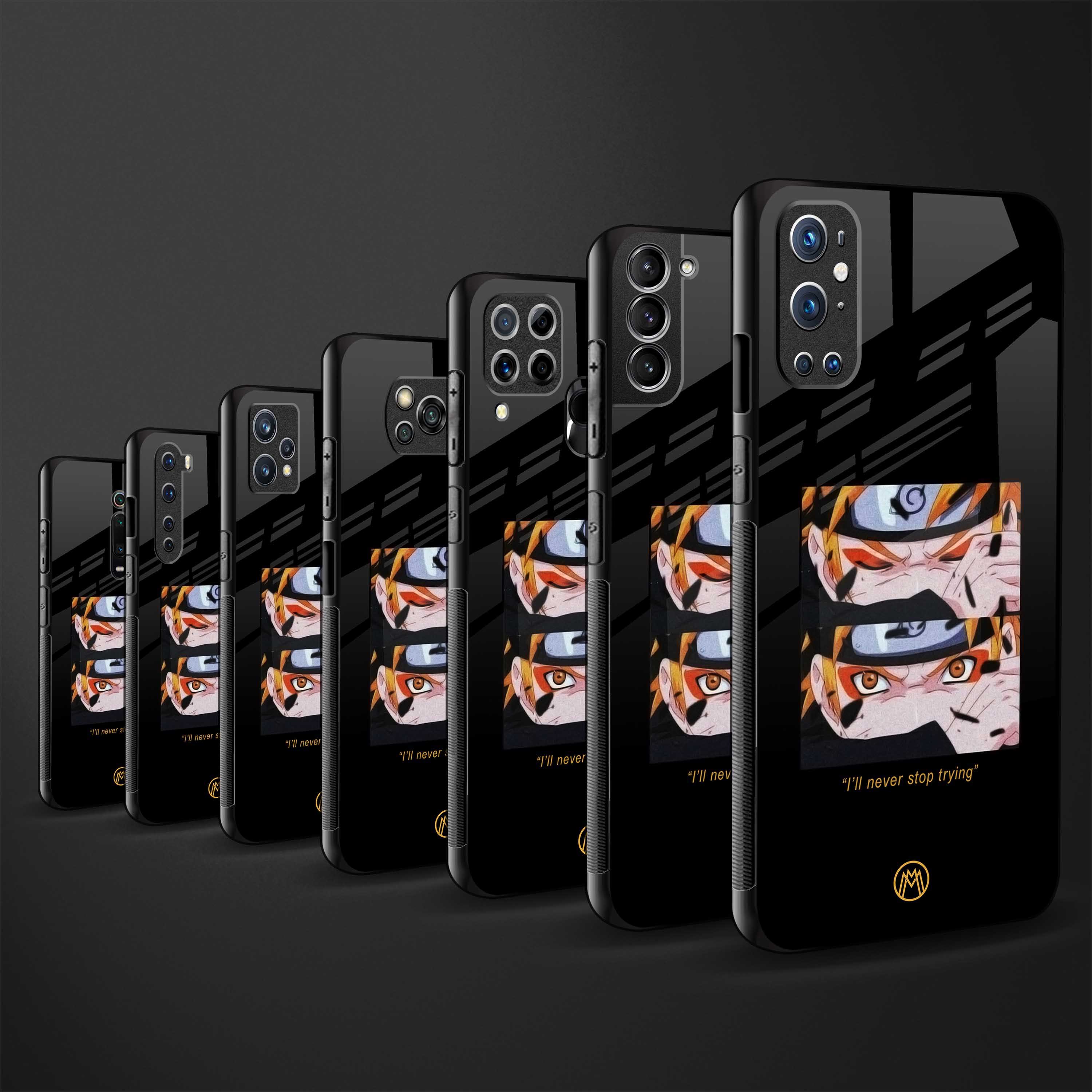 Naruto Motivation Anime Phone Cover for iPhone 14 Plus  Glass Case   Mymerchandize