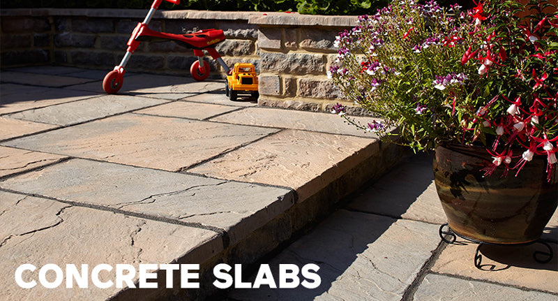 Concrete slabs for your garden patio