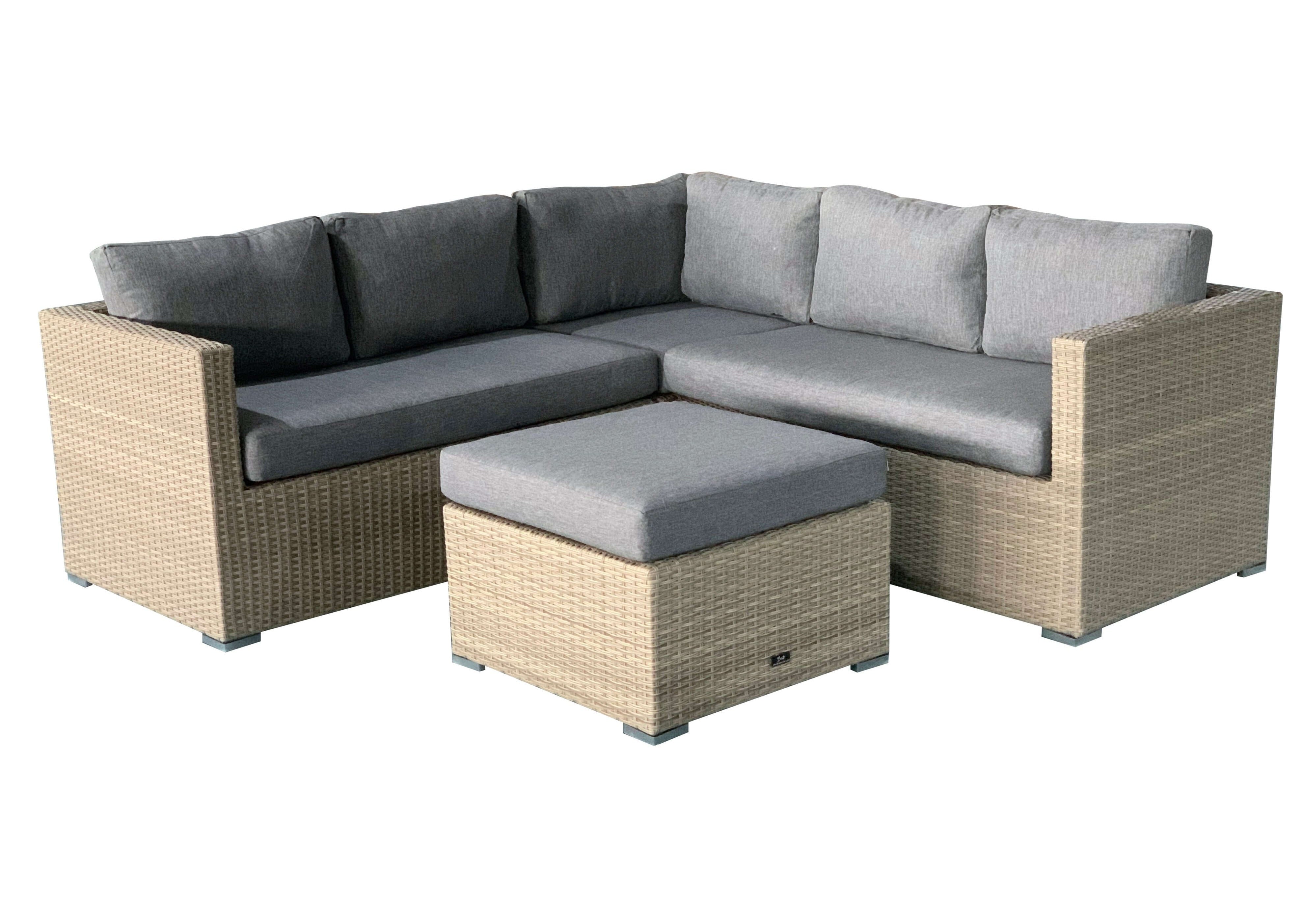 Terughoudendheid botsing Belonend Alicante Wicker Loungeset - Hoekbank - 4 personen - Belito