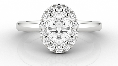 Skydiamond oval cut engagement ring - ecomm image.