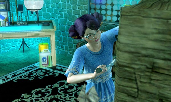 Sims 3 Fae Working on Sculpture