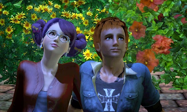 Sims 3 Fae and Eric Look at Stars