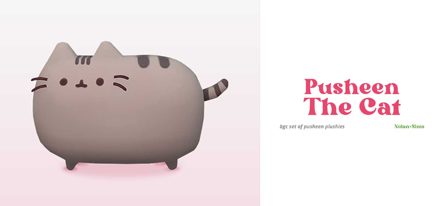 PlayWhatever Nolan Sims Pusheen the Cat Plushie