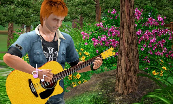 Sims 3 Eric Plays Guitar