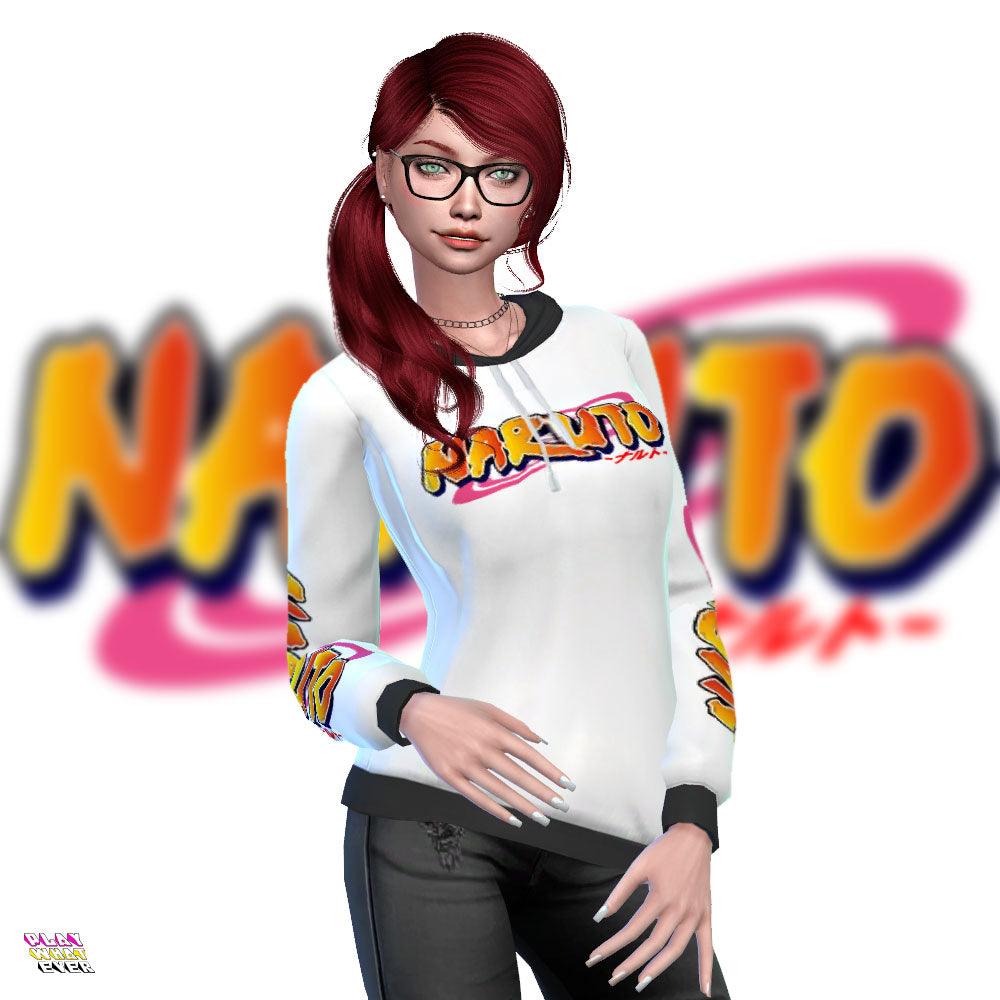 PlayWhatever Sims 4 CC Naruto Hoodies