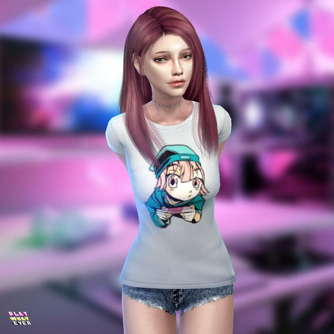 PlayWhatever Sims 4 CC Gamer Shirt