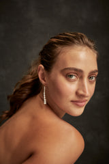 Mackenzie pearl strand earring