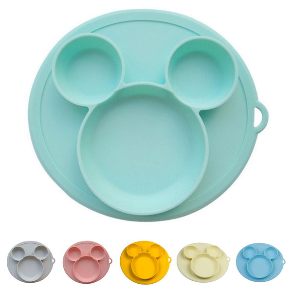 4pc Elephant-shaped Silicone Suction baby Feeding Set – CuddleDay