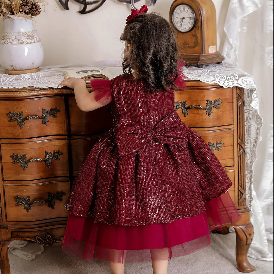 Multilayer Fluffy Birthday Party Dress  First Little Smile