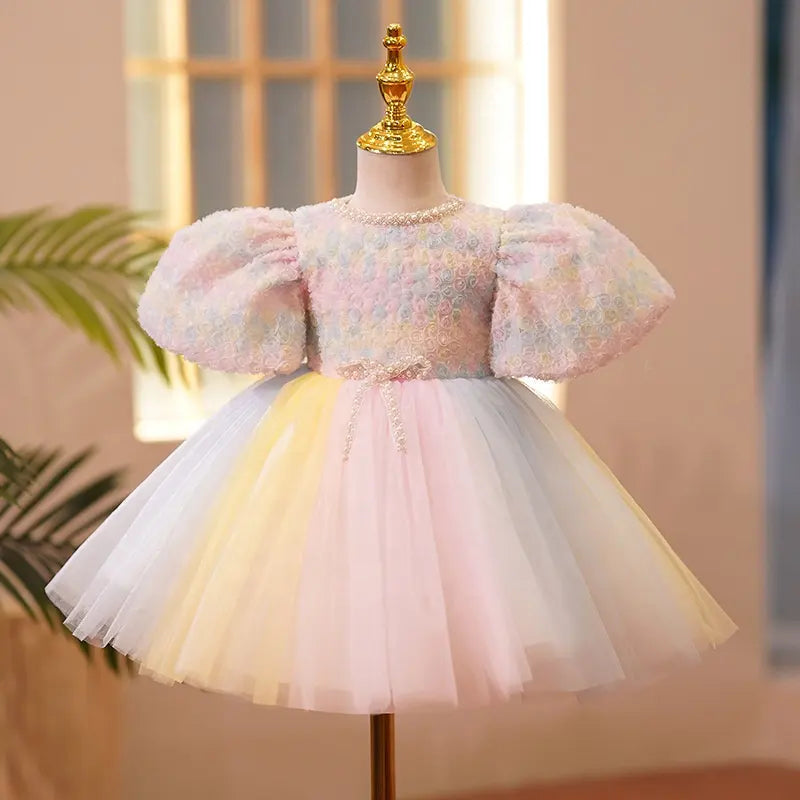 Flower Girls Wedding Fluffy Dresses Children Ball Gowns EveningTeen  Embroidery | eBay