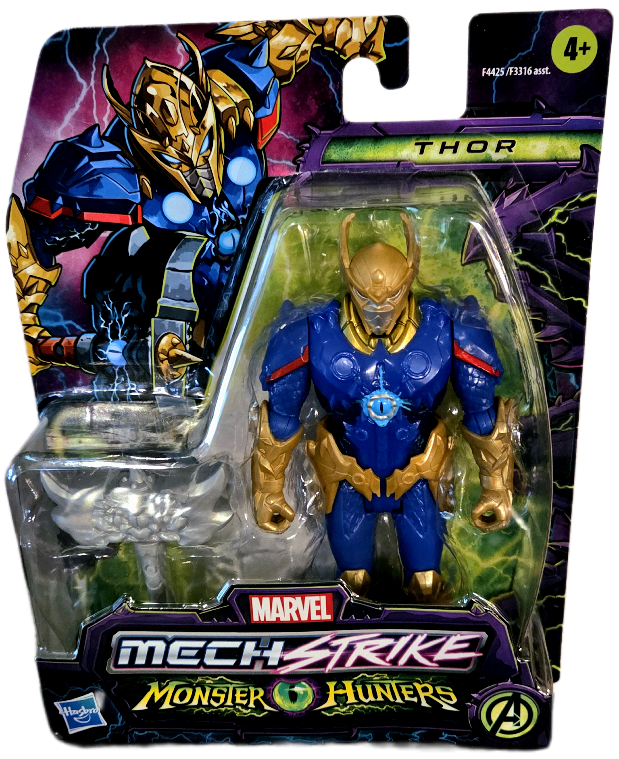 Hasbro Marvel Mech Strike Monster Hunters Thor Action Figure
