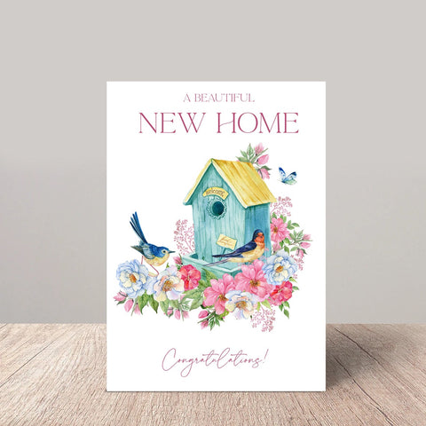 Bird House New Home Card