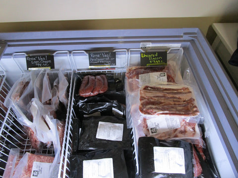 frozen veal and pork products