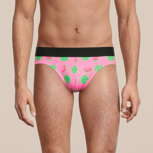 Men's Hanes Underwear Briefs In Cherry Popsicle Red: Size Medium