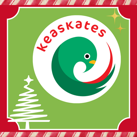 Kaskates logo Christmas background